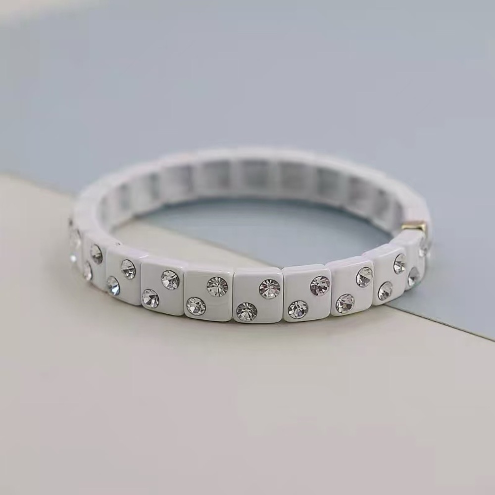 Roxanne Assoulin -  White Brite Bit X Bit  Stretch Bracelet